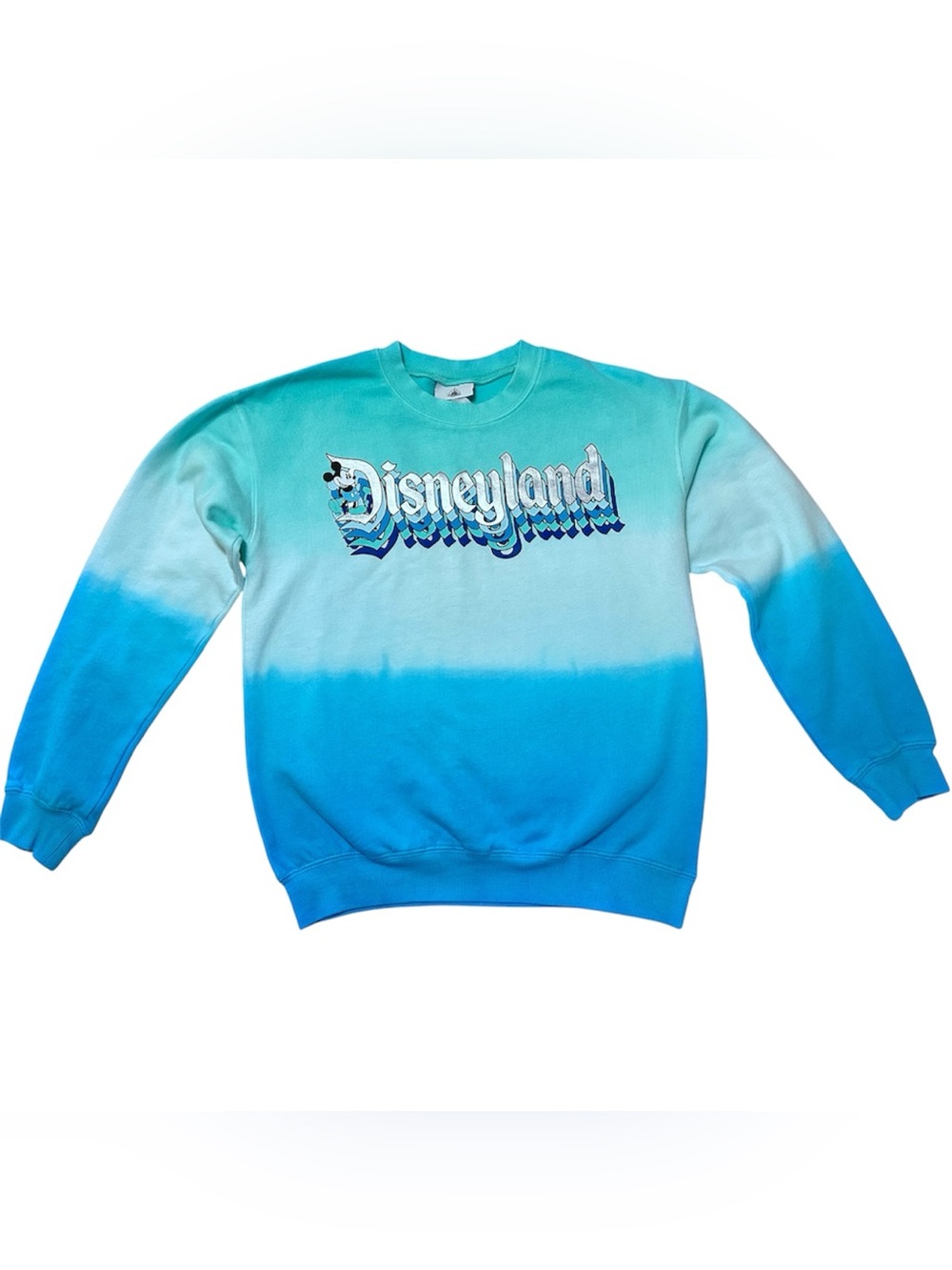Disney Teal-to-Cobalt Ombre Crewneck Sweatshirt